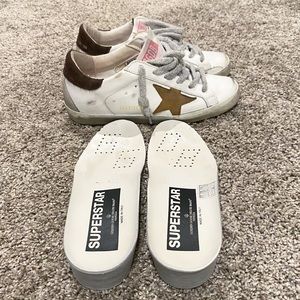 Authentic Golden Goose Superstars Size 36